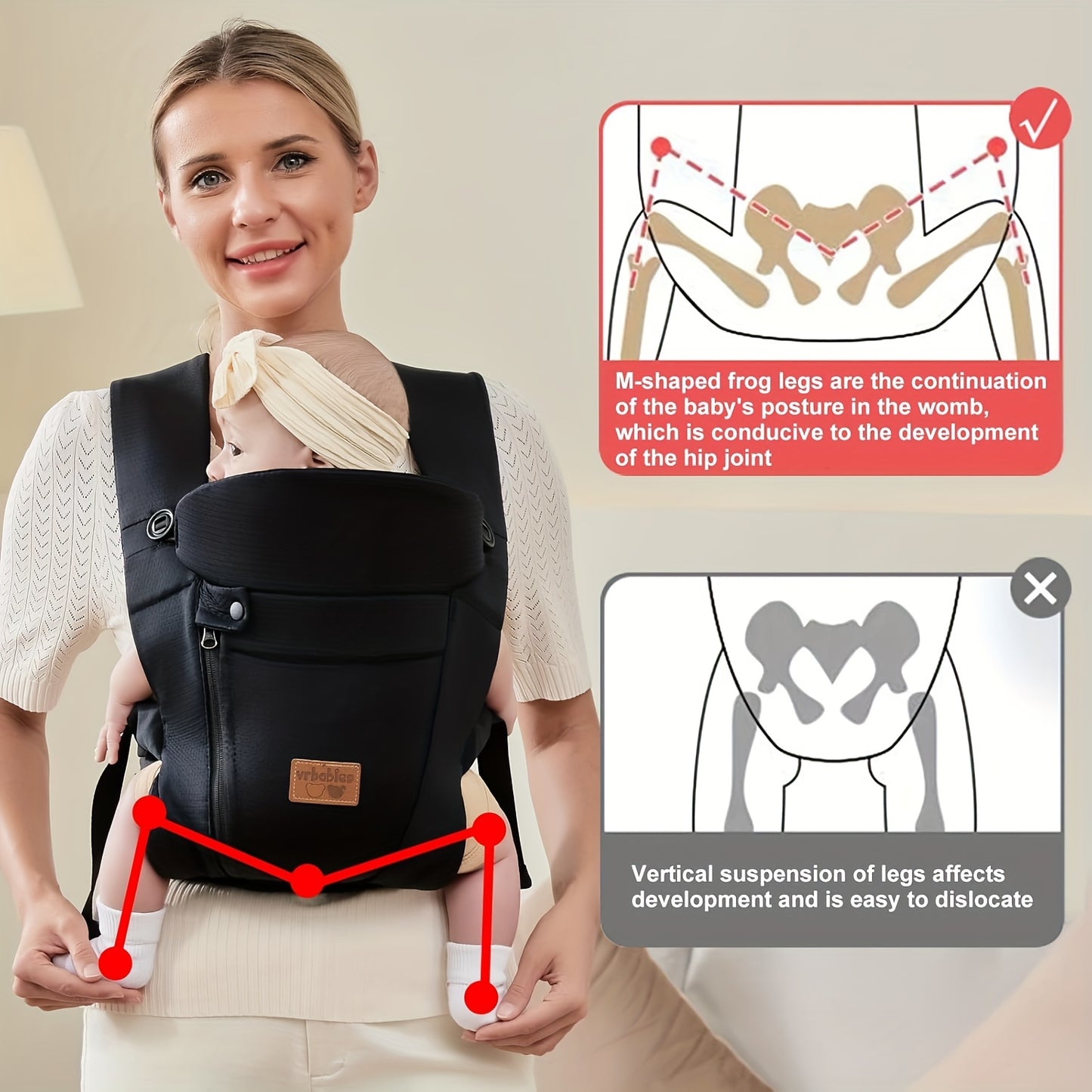 Baby Carrier Newborn Toddler Wrap Carrier Perfect For Infants Chest Sling For Babies Gift
