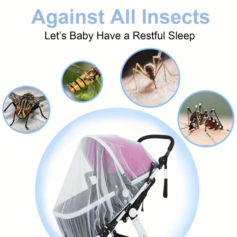 Infant Stroller Insect Netting - Mosquito and Bug Protection Cover, for Ages 0-3 Years