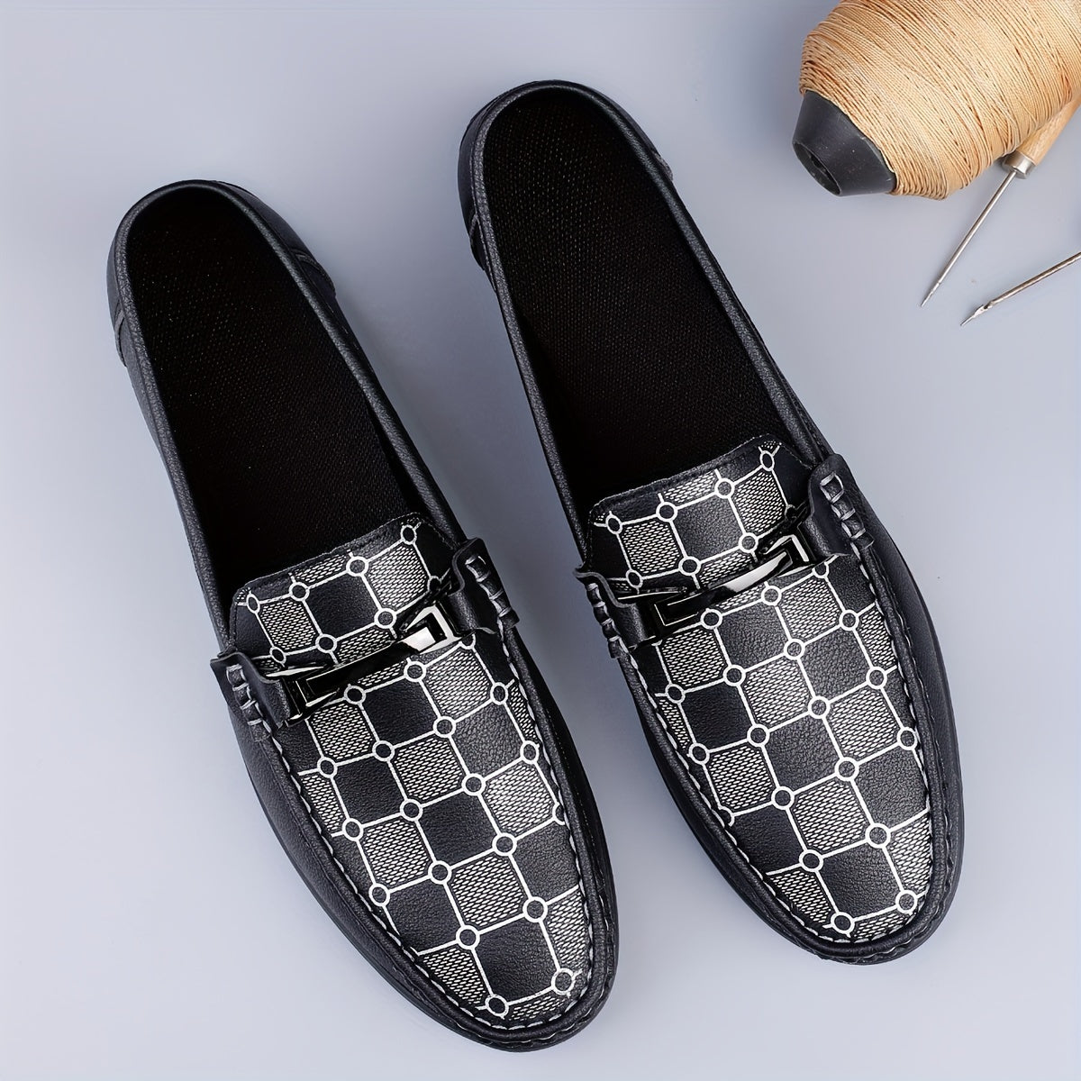 Men's Versatile Fashion Loafers - Breathable, Non-Slip Casual Shoes for All Seasons, Perfect for Business & Leisure