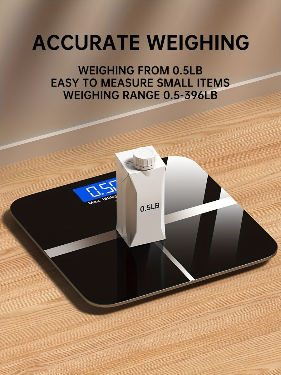 Weight Scale Electronic Scale, 396 Pound Digital Bathroom Scale, High-precision Weight Scale With LED High-definition Display Screen And Temperature Display