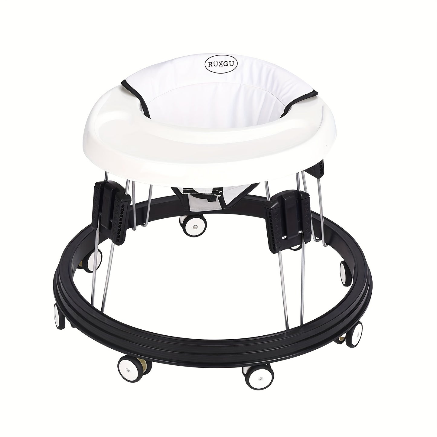 Walker With Adjustable Height, Multi-Functional Folding Walker, 9 Heights Adjustable,