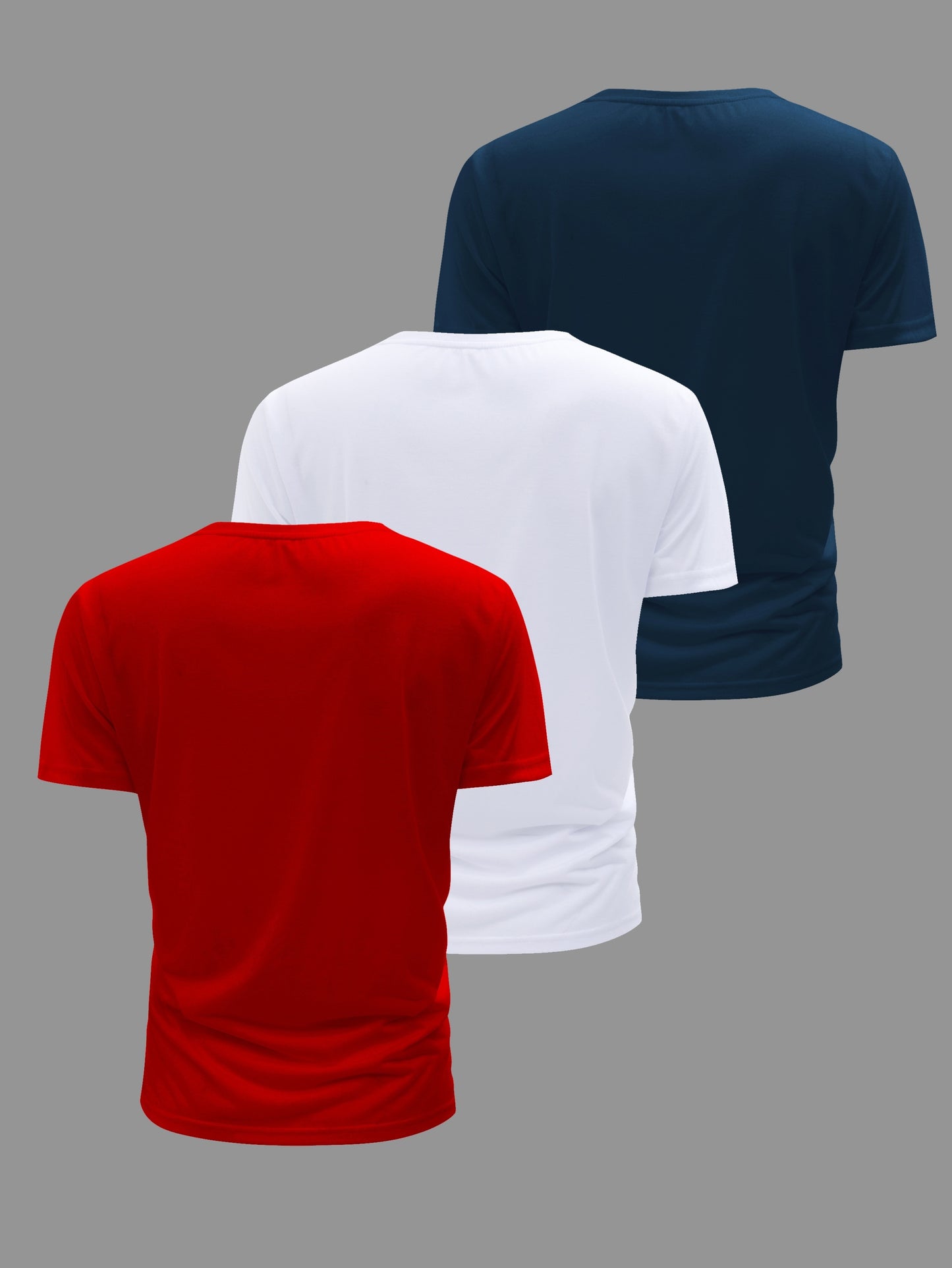 3pcs Men's Casual Short Sleeve Crew Neck T-shirts, Breathable And Lightweight For Summer Sport And Casual Wear, Outdoor Cloth