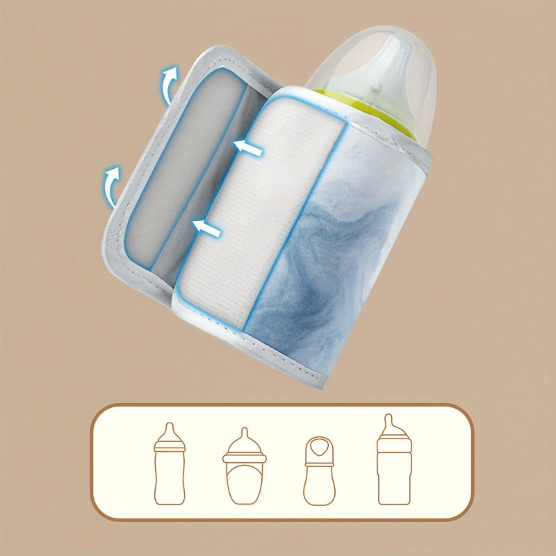 Intelligent Bottle Warmer Sleeve with 21 Temperature Settings and Smart Display, Universal most baby bottle.