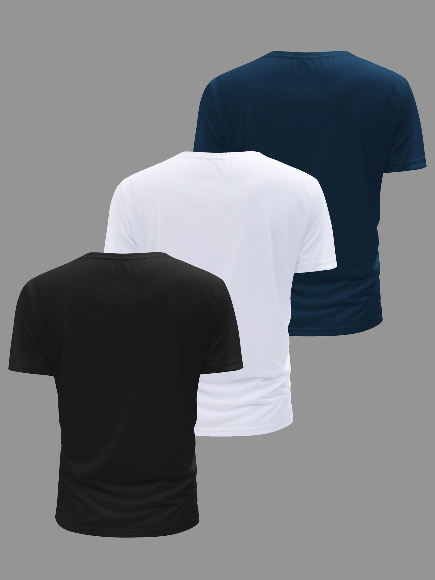 3pcs Men's Casual Short Sleeve Crew Neck T-shirts, Breathable And Lightweight For Summer Sport And Casual Wear, Outdoor Cloth