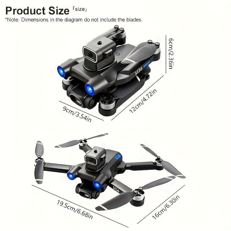 ProFlight S136 4K GPS Drone - Longest Flight Time, Optical Flow, 5G Transmission, Brushless Motors, Intelligent Follow Me, Auto Return Home, 2 Batteries, Handbag - Foldable FPV RC Quadcopter