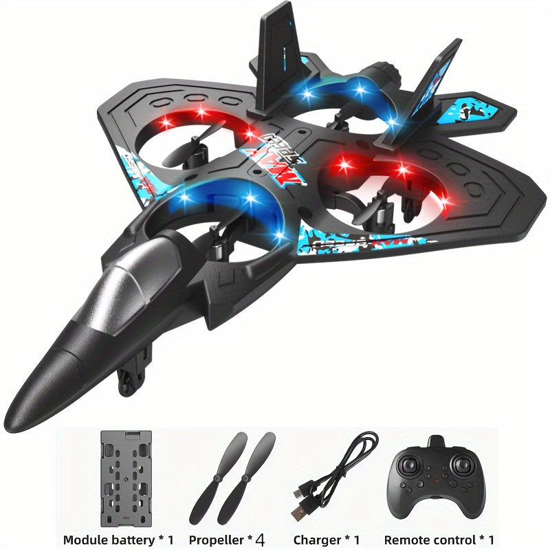 Drone With Rechargeable Battery, Quadcopter Altitude Control, Remote Control Toy For Beginners, Indoor And Outdoor Gifts, Fighter Jet, Toys For Boys And Girls,