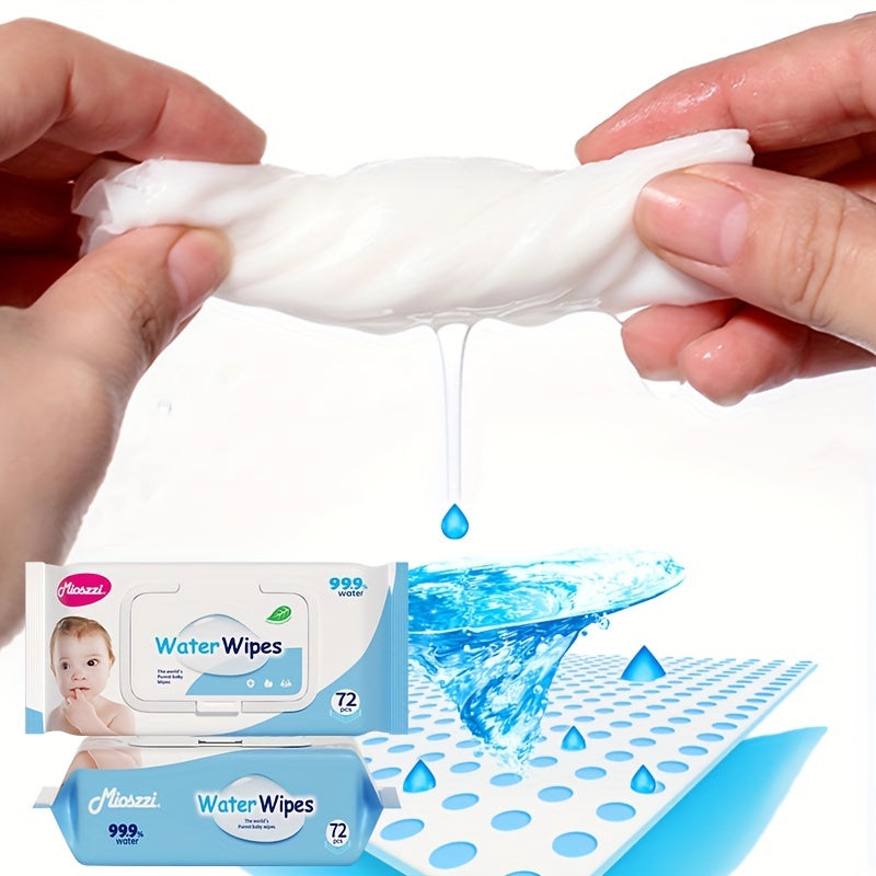 504 pcs Baby Wet Wipes Pure Water Unscented & Hypoallergenic For Plant Fibers Cleaning Wet Wipes