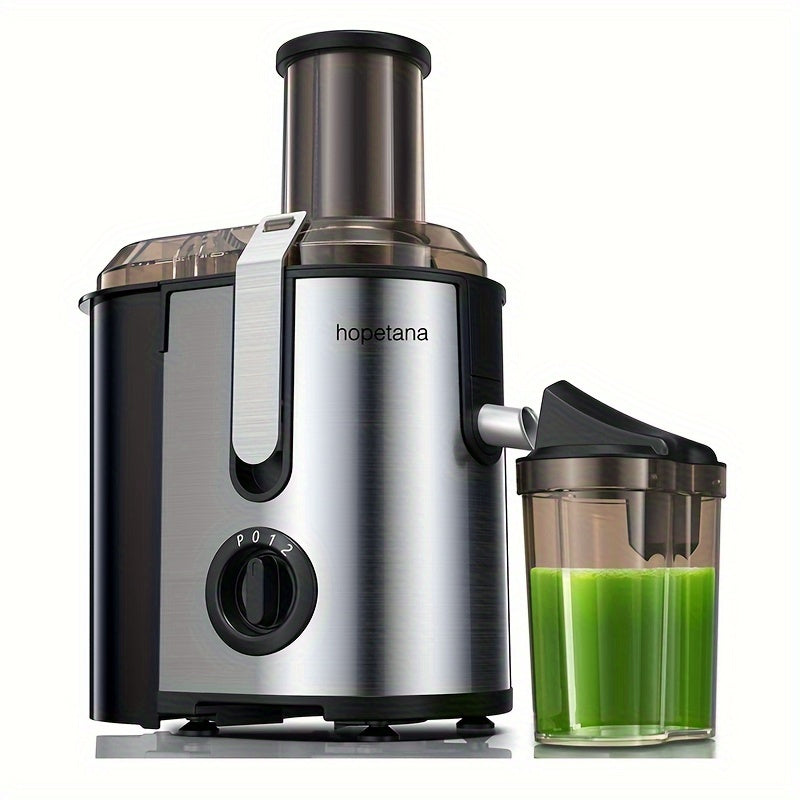 Juicer Machine, 800W High-Yield With 3.2" Wide Feed Chute For Whole Fruit & Veggie Processing, Stainless Steel BPA-Free, Quick & Simple Easy To Clean, Silvery