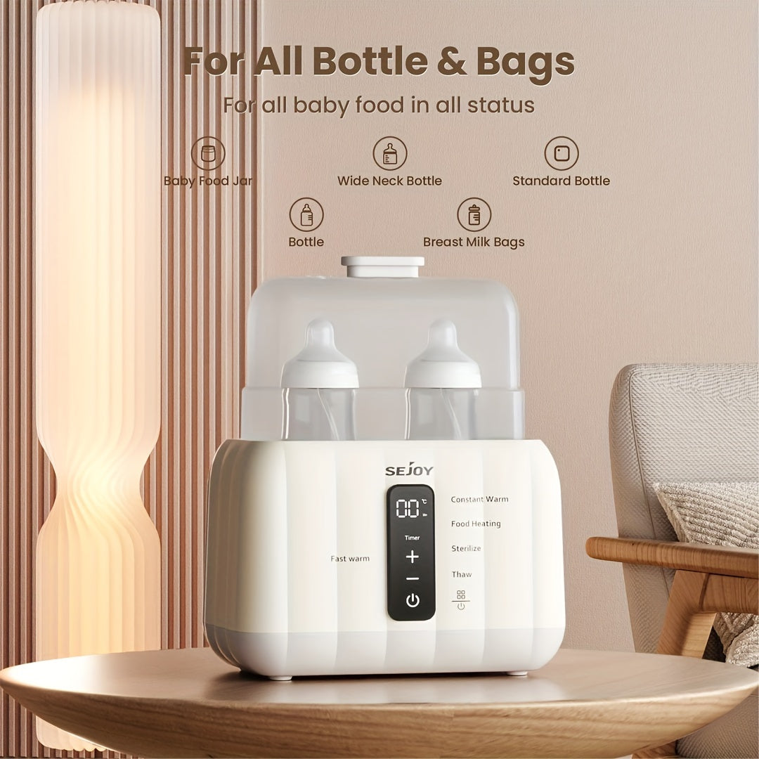 8-in-1 Portable Electric Bottle Warmer With Timer, Multi-function Heating Container,