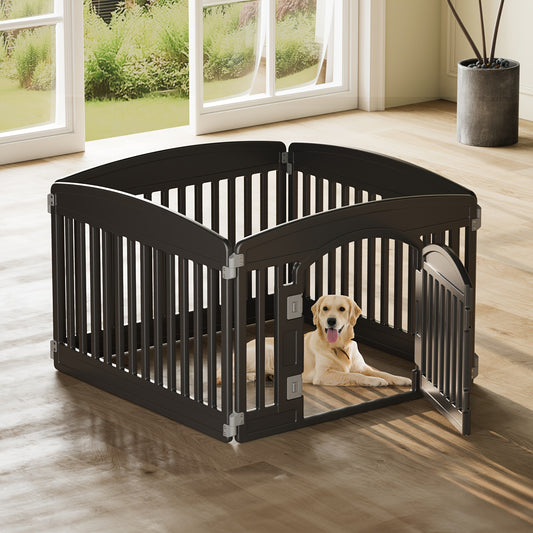 4 Panel/6 Panel Plastic Puppy Playpen Suitable For Small To Medium Pets, Portable Indoor Outdoor Puppy Pen,