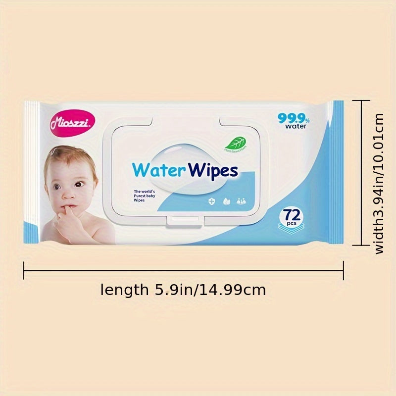 504 pcs Baby Wet Wipes Pure Water Unscented & Hypoallergenic For Plant Fibers Cleaning Wet Wipes