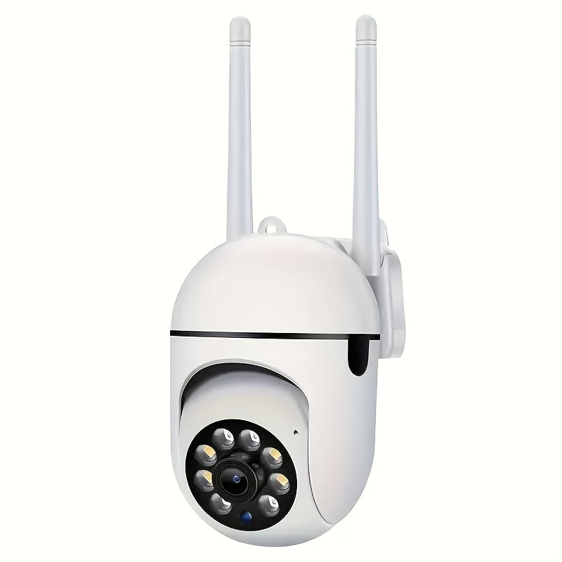 1pc 1080p HD Wireless Security Camera with Color Night Vision, 2-Way Audio,