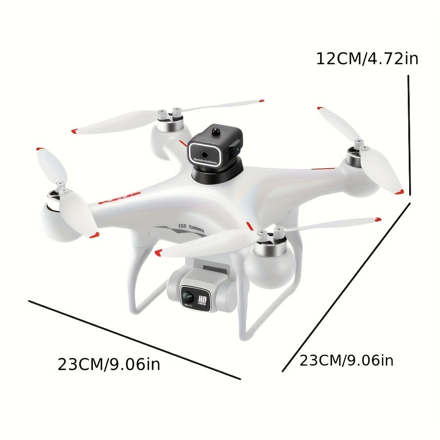 Dual Battery RC Drone with 360° Infrared Obstacle Avoidance, Optical Flow Positioning - Perfect for Aerial Photography & Outdoor Fun, USB Rechargeable, Ideal Holiday Gift