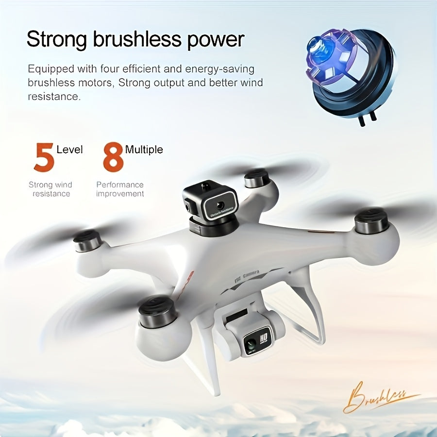 Dual Battery RC Drone with 360° Infrared Obstacle Avoidance, Optical Flow Positioning - Perfect for Aerial Photography & Outdoor Fun, USB Rechargeable, Ideal Holiday Gift