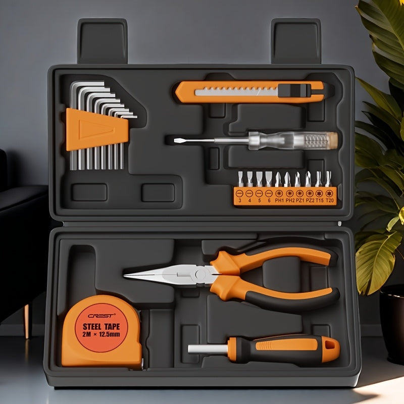 23pcs/138pcs Complete Home Maintenance Kit with Durable Steel Shell, Including