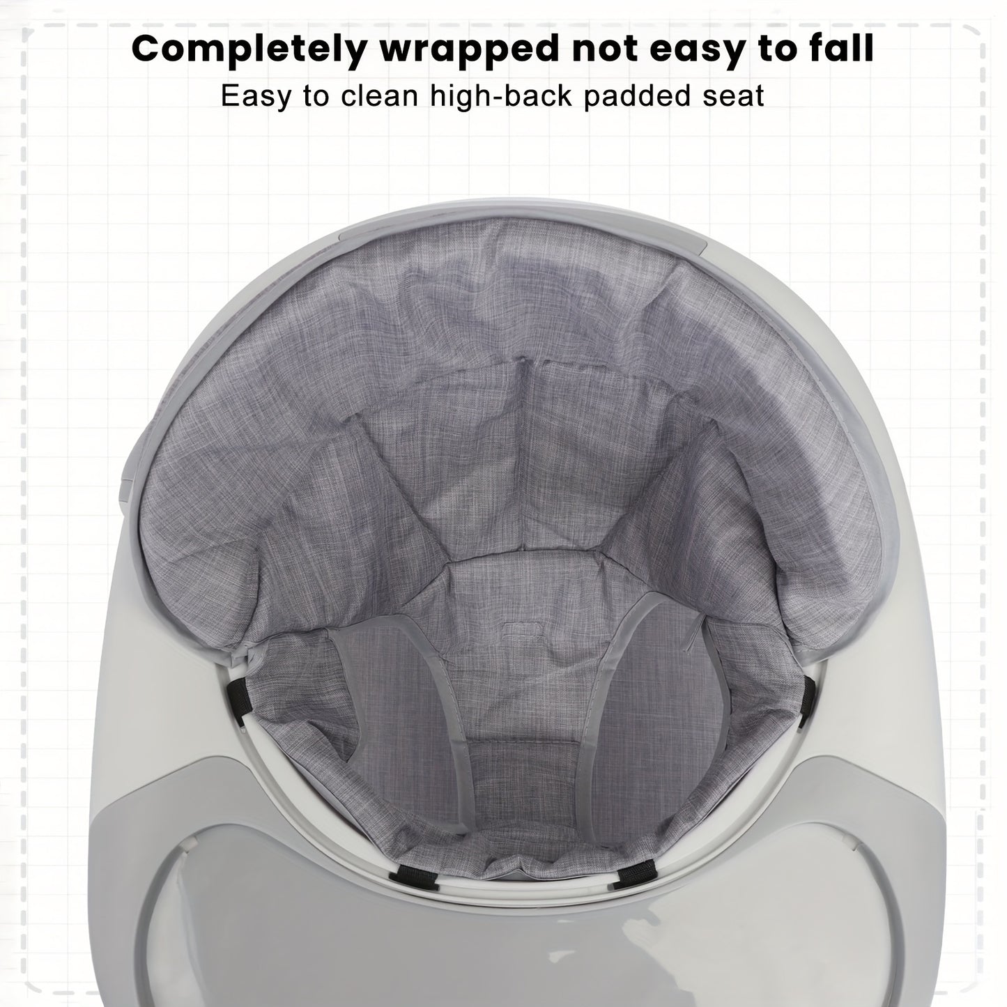 4-in-1 Foldable Baby Walker From 6 Months, Baby Activity Walker With Adjustable Height, Removable Tray,