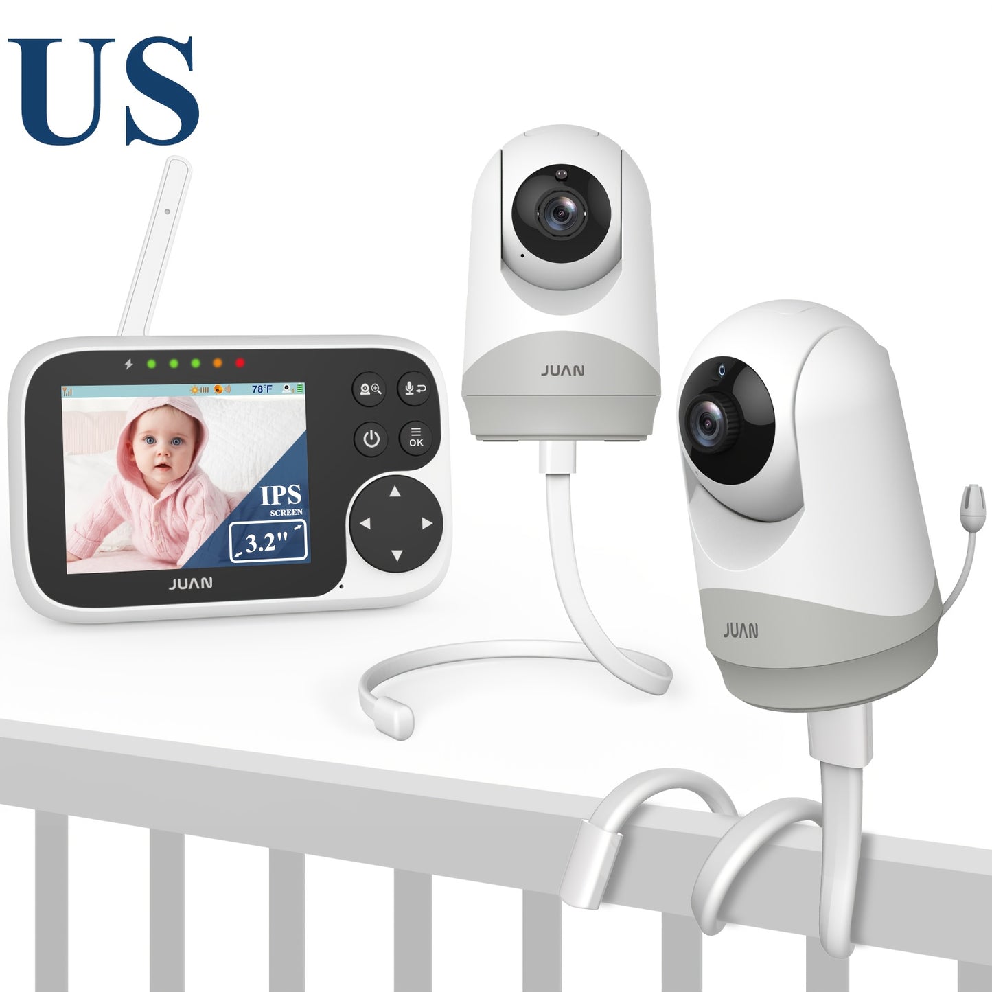 Baby Camera Monitor, Video Baby Monitor With Camera And Audio, Night Vision