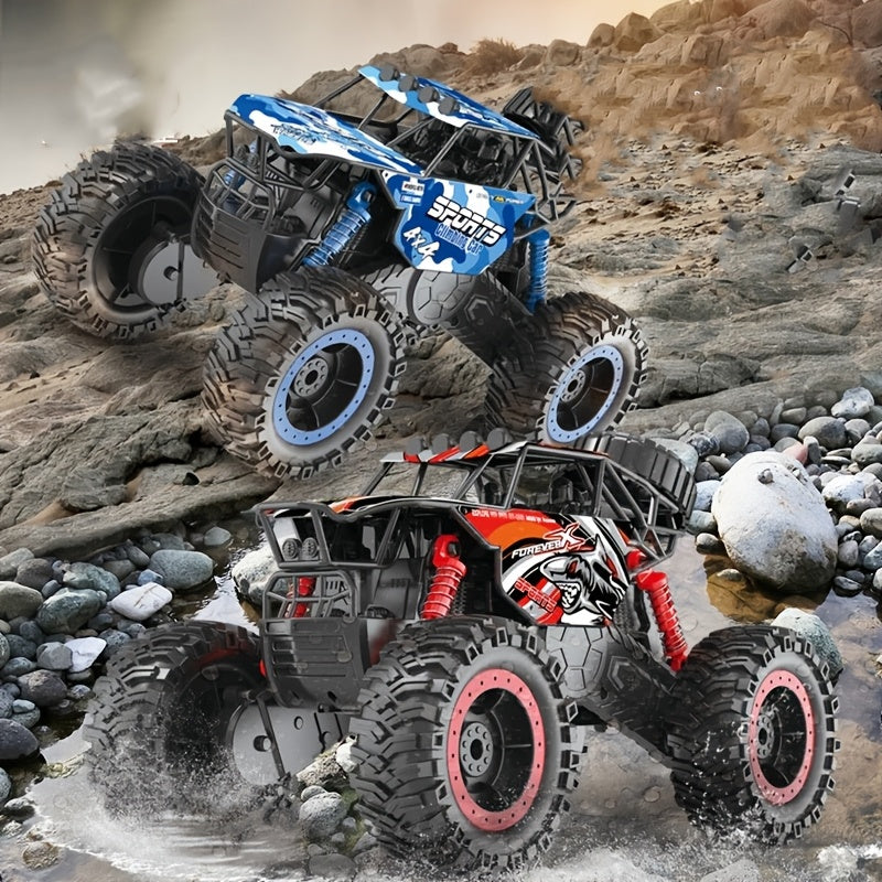 Dynamic Stunt, Amphibious Remote-Controlled Off-Road Toy Car with Flashing Lights - Perfect for boys