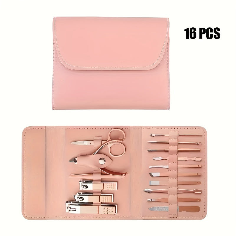 Professional Nail Care Kit -, Pedicure Kit, and Grooming Essentials for Men and Women - Complete Manicure Tool Set for Home and Travel