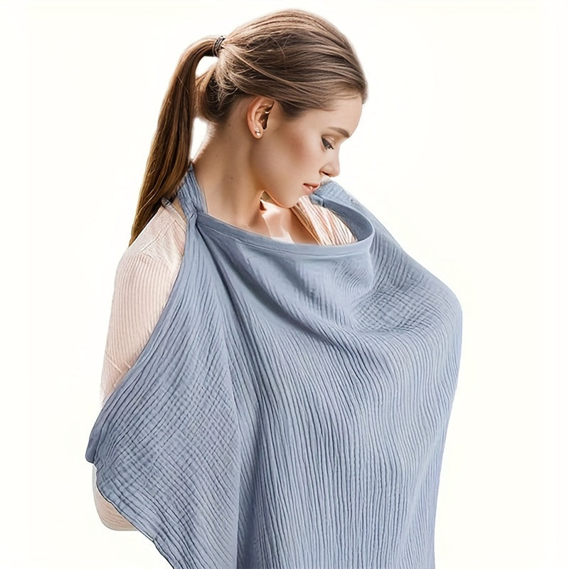 Soft and Breathable Nursing Cover-Up: Perfect for Breastfeeding on the Go - Made with Polyester Fiber