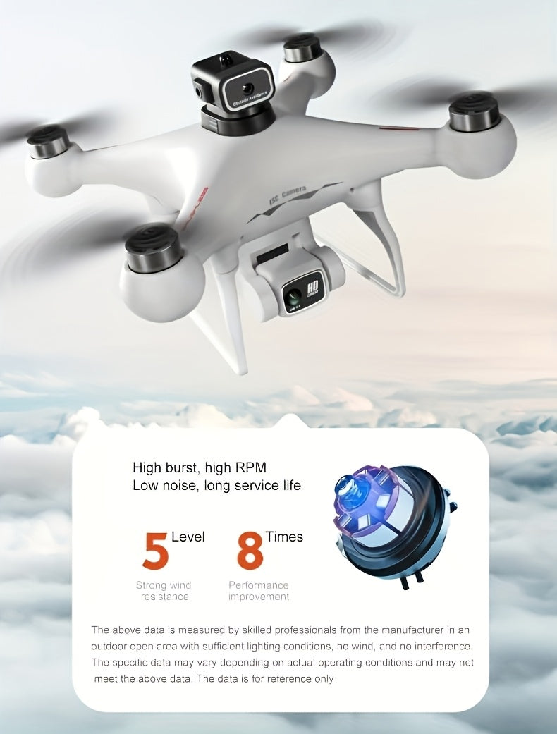 Dual Battery RC Drone with 360° Infrared Obstacle Avoidance, Optical Flow Positioning - Perfect for Aerial Photography & Outdoor Fun, USB Rechargeable, Ideal Holiday Gift