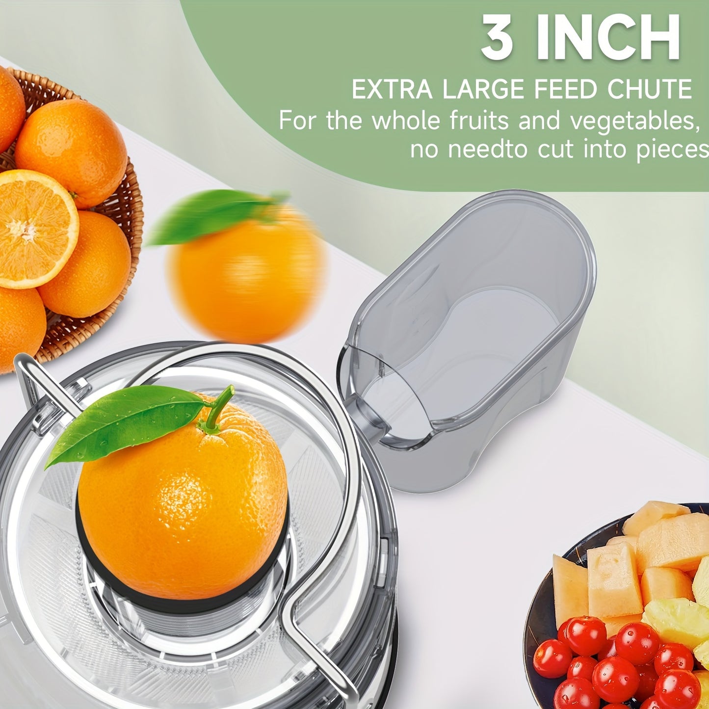 Centrifugal Juicer Machines, High Juice Yield, 2 Speeds Mode, Easy To Clean With Brush, BPA-Free