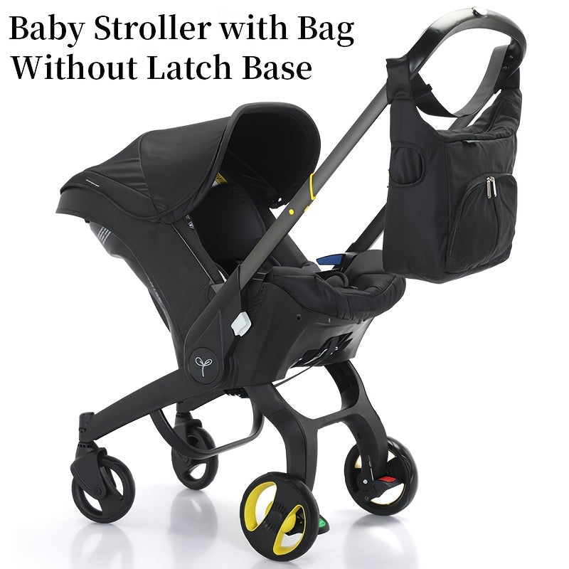 4 in 1 Baby Stroller, Adjustable Stroller with Awning, Portable Foldable Stroller, Suitable for 0-3 Years Old Baby,