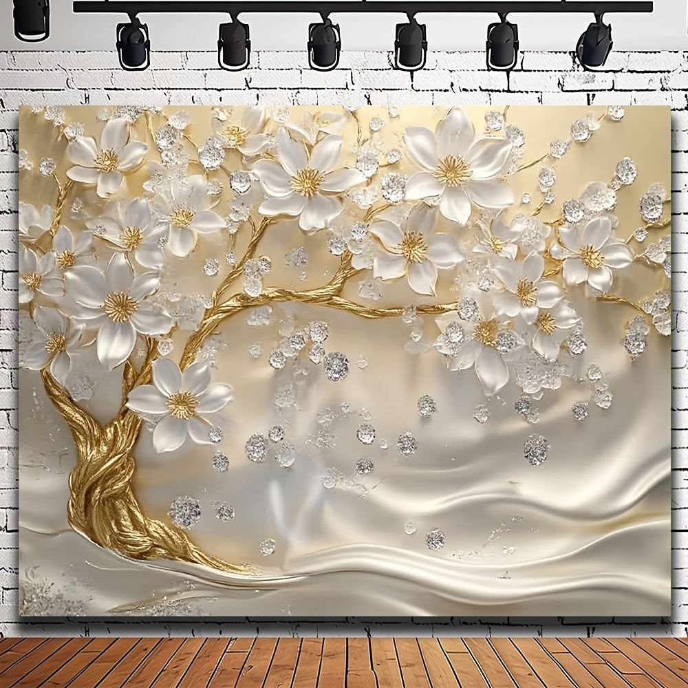 1pc Extra Large 3D White Tree of Life Wall Tapestry, Elegant Decor for Living Room, etc.