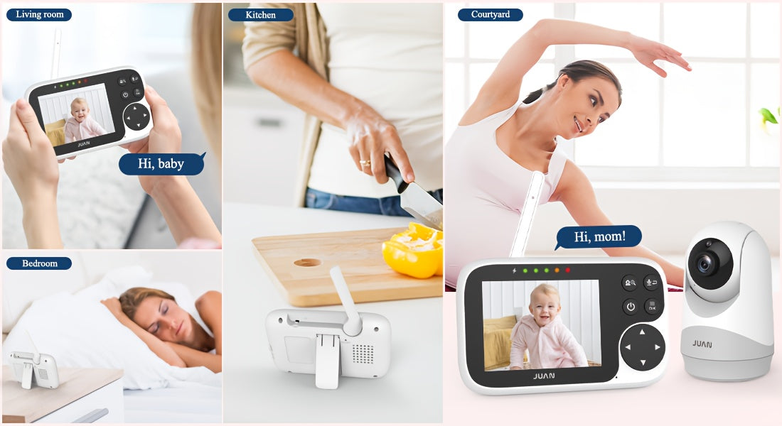 Baby Camera Monitor, Video Baby Monitor With Camera And Audio, Night Vision