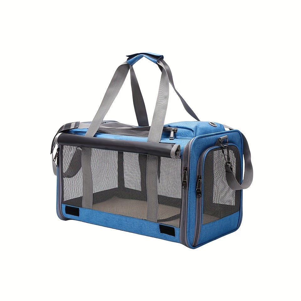 1pc Large Cat Carriers Dog Carriers Airline Approved Kitten Carrier Reptile Carriers Squirrel Carriers Carrier