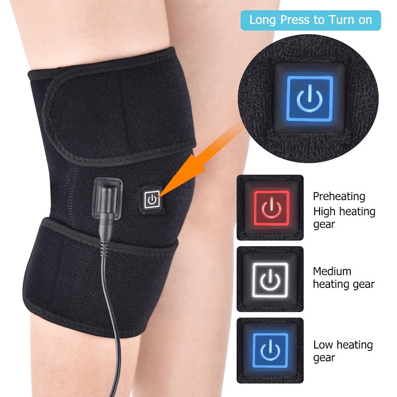 Heated Knee Massager for Relaxation & Warmth - USB Knee