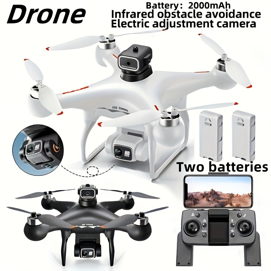 Dual Battery RC Drone with 360° Infrared Obstacle Avoidance, Optical Flow Positioning - Perfect for Aerial Photography & Outdoor Fun, USB Rechargeable, Ideal Holiday Gift