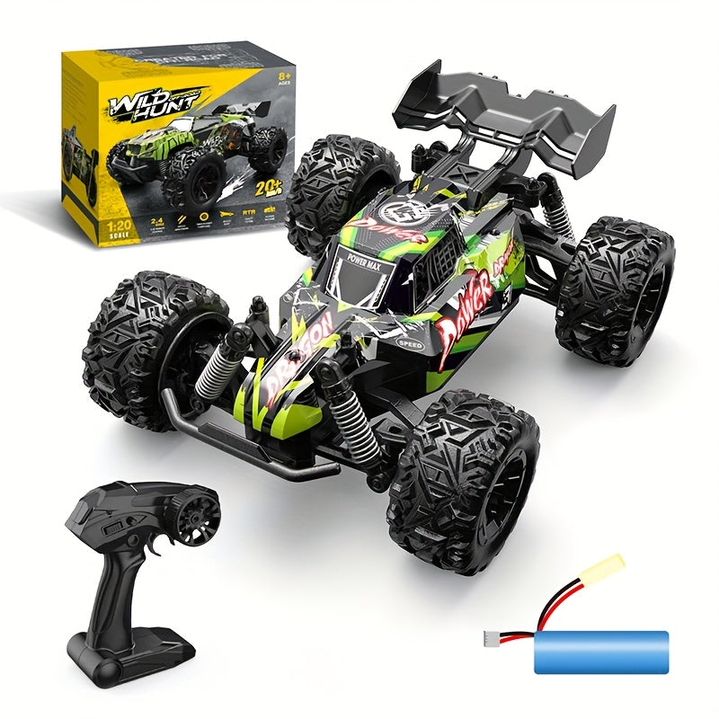 1pc Piegricdiat High-Speed Off-Road RC Truck, 2.4GHz Remote Control, LED Lights,