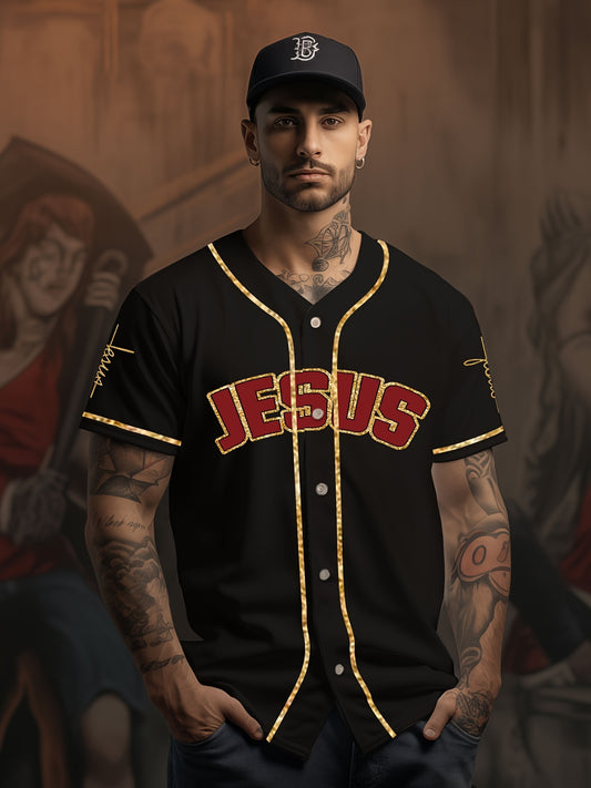 Men's Fashionable Retro Baseball Jersey - Breathable,Sports Uniform for Training, Competition,