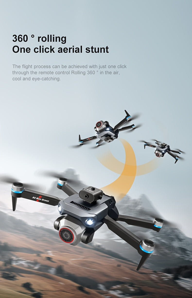 RC Drone, With 2 Batteries, Screen Remote Control Operation, 360 °obstacle Avoidance, Powerful Brushless Motor, Electrically Adjustable HD Dual Cameras, Remote-controlled Aircraft, With 8g Memory Card