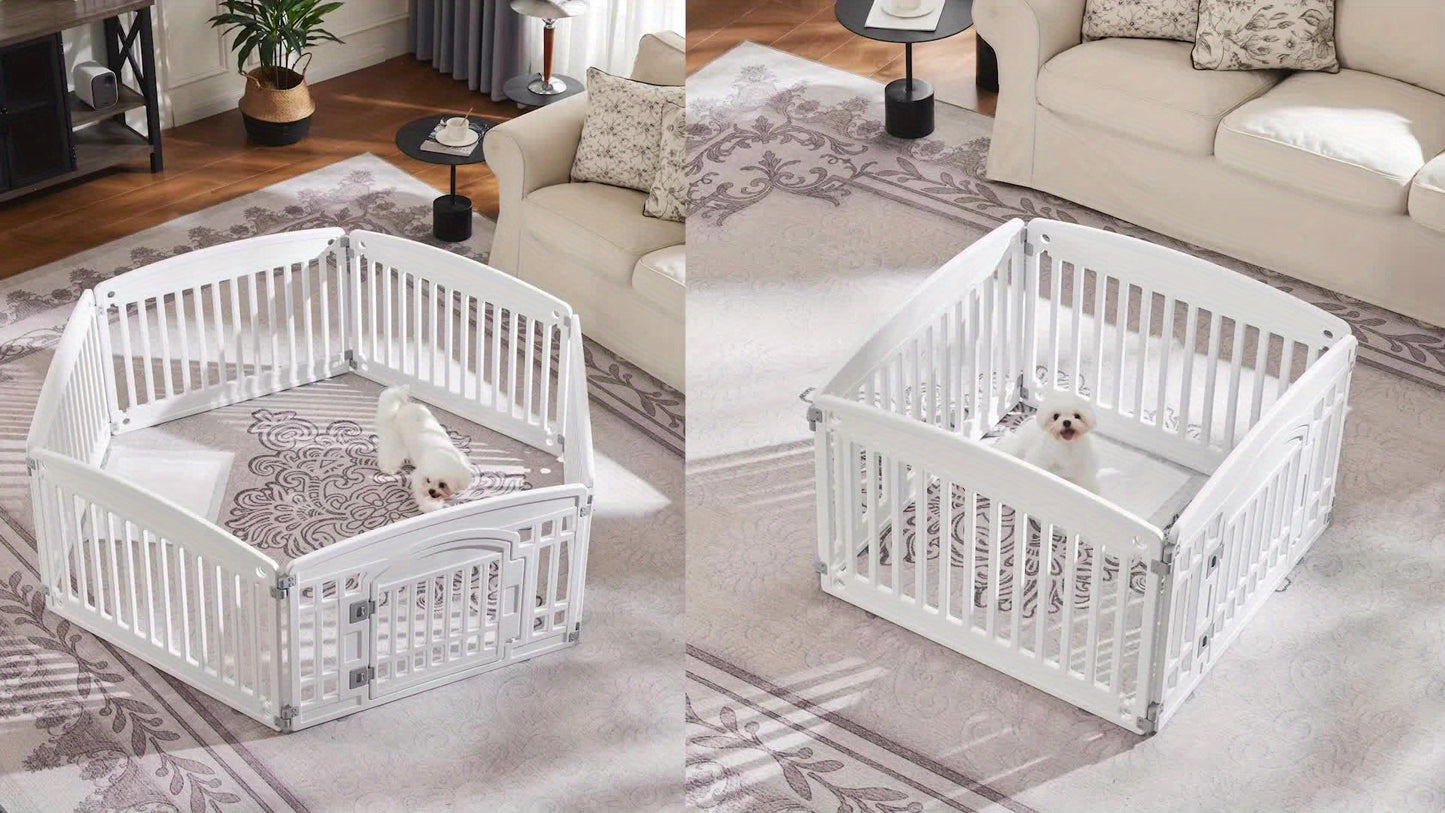 4 Panel/6 Panel Plastic Puppy Playpen Suitable For Small To Medium Pets, Portable Indoor Outdoor Puppy Pen,